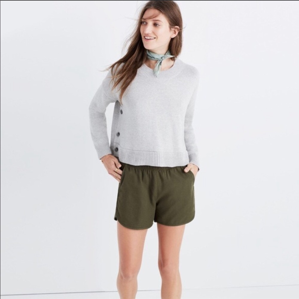 Madewell Brownstone Side Button Sweater Size XS